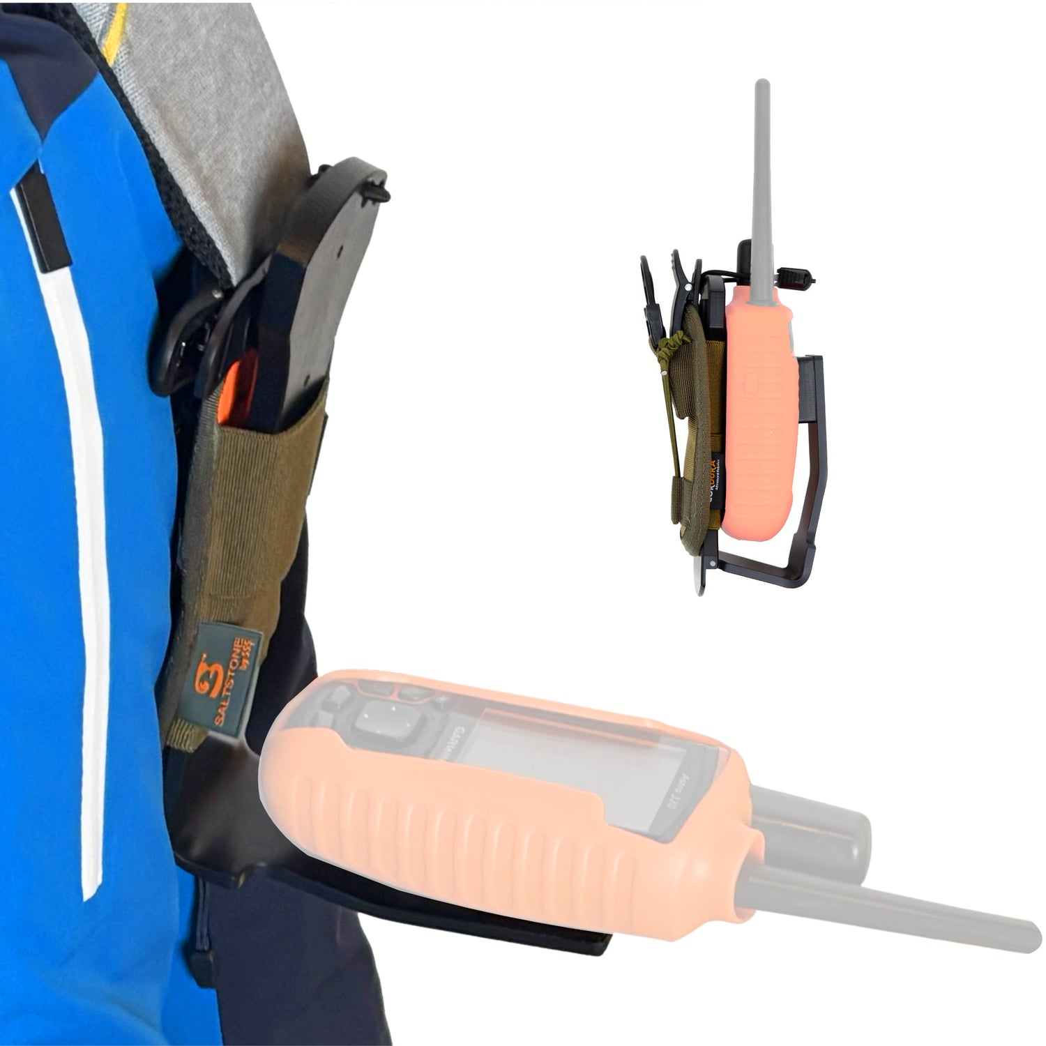Flip-Open Clip-on GPS HOLSTER for Garmin Dog Tracking Devices - Add-On for the INTEGRATOR