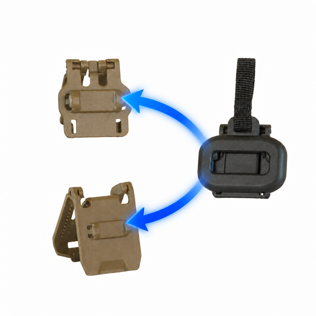 Magnetic Quick-Release MOLLE Buckles