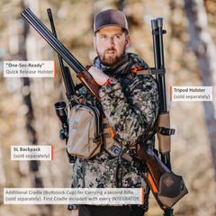 Chest Pack in combination with Rifle Holster and a Hunting Vest - the Integrator by Saltstone