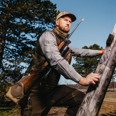 Hands free rifle carry system hunting vest the Integrator by Saltstone