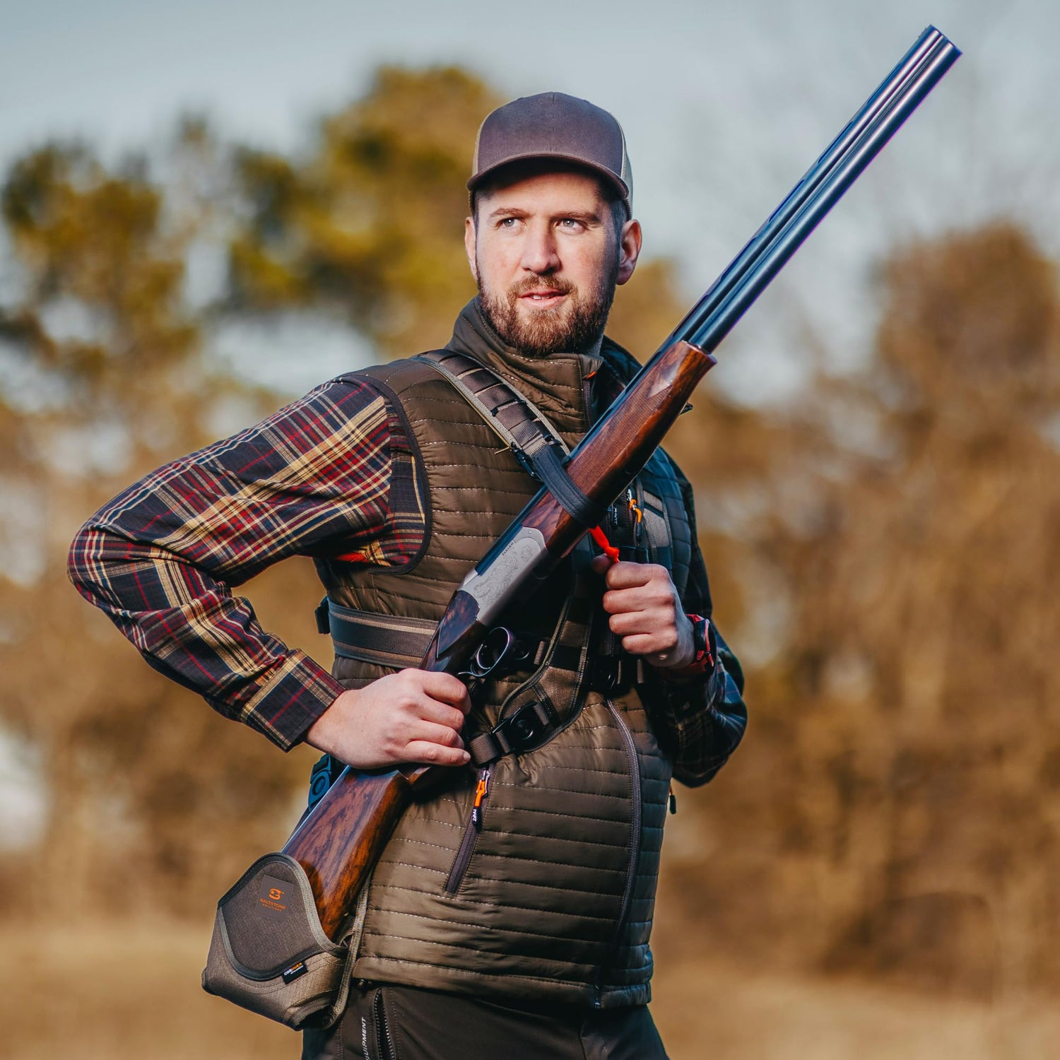 Hunting Vest with quick release rifle shotgun holster - the Integrator by Saltstone Hunting and Outdoors